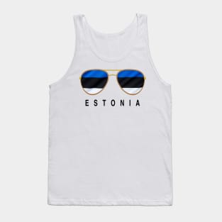 Estonia Sunglasses, Estonia Flag, Estonia gift , Estonian Tank Top